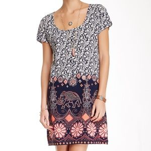 Boho Lucky Brand T-Shirt Dress